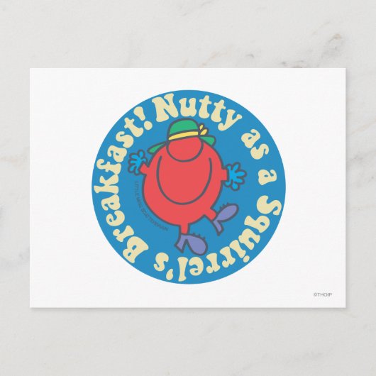 Als een eekhoorn ontbijt. briefkaart (Voorkant)