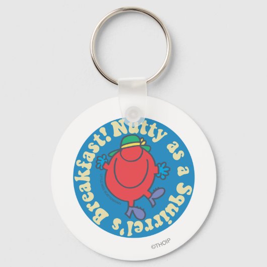 Als een eekhoorn ontbijt. sleutelhanger (Voorkant)