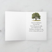 Als een eikenboom Spirit Verjaardag Persoonlijkhed Kaart (Binnen)