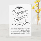 Als een ex-drill sergeant - Verjaardag Kaart (Gele Bloem)