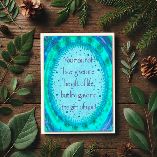 Als een Father Stepdad Modern Inspirivity Kaart