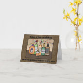 Als een fijne whisky leeftijden goed Classic Manne Kaart (Gele Bloem)