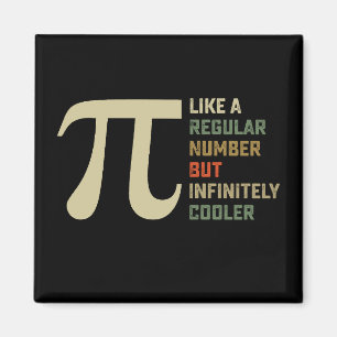 Als een gewoon getal maar oneindig koeler Pi-dag Magneet