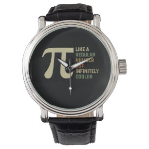 Als een gewoon nummer maar oneindig koeler Pi-dag Horloge