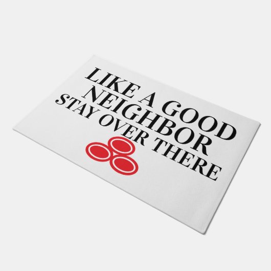 Als een goede buur grappige deur mat (Schuin)