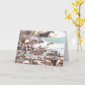 Als een golf op de kust kaart (Gele Bloem)