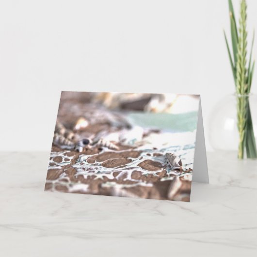 Als een golf op de kust kaart (Voorkant)