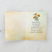 Als een goudsbloem, je verjaardagspersoonlijkheden kaart (Binnen)