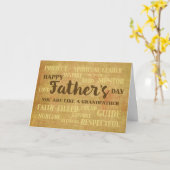 Als een grootvader religieuze vaders dag kwaliteit kaart (Gele Bloem)