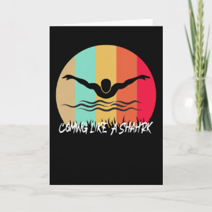 Als een haai komen - Snel zwemmen Kaart