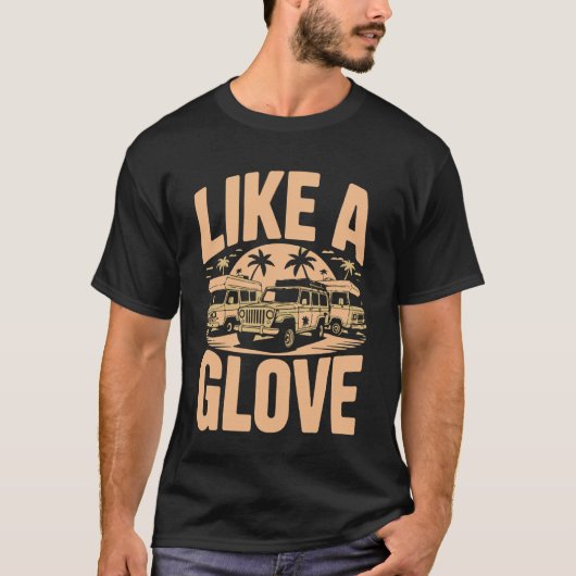 Als een handschoen t-shirt (Voorkant)