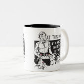 Als een Kast me uitnodigde Tweekleurige Koffiemok (Voorkant rechts)