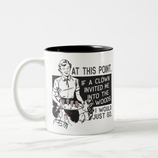 Als een Kast me uitnodigde Tweekleurige Koffiemok (Links)