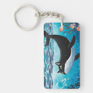 als een kat in de oceaan kan blijven XD Sleutelhanger