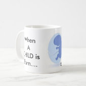 Als een kind geboren wordt, is dat ook een grootou koffiemok (Voorkant links)