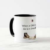 Als een kind geboren wordt, is dat ook een grootva mok (Voorkant links)