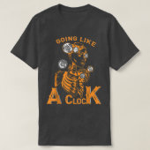 Als een klok, Human Skeleton Steampunk T-shirt (Design voorkant)