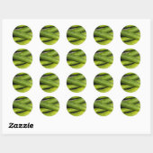 Als een koele komkommer ronde sticker (Vel)