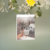 Als een koffie feestdagenkaart