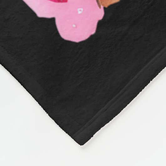 Als een krijger borstkanker bewustzijn zwarte vrou fleece deken (Hoek)