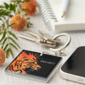 als een leeuw cadeaudoos voor een silibbe . sleutelhanger (Voorkant Rechts)