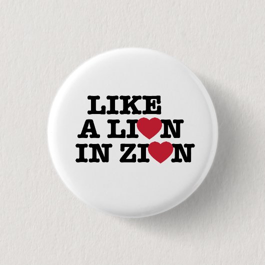 Als een leeuw in de Button van Zion (Voorkant)