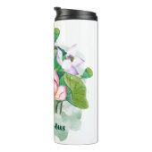 Als een Lotus Waterverf die Gepersonaliseerde Gift Thermosbeker (Geroteerd rechts)