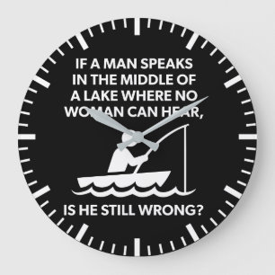 Als een Man in een meer spreekt - Vist, grappige n Grote Klok