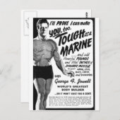 Als een marinier. briefkaart (Voorkant / Achterkant)