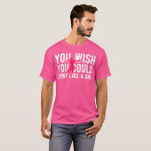 Als Een Meisje Boogschutter Boogschieten Boogschie T-shirt (Voorkant volledig)