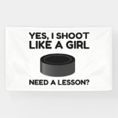 ALS EEN MEISJE HOCKEY SPANDOEK (Horizontaal)