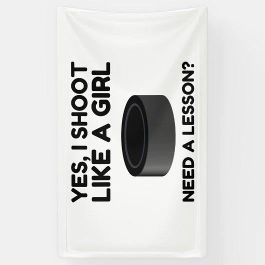 ALS EEN MEISJE HOCKEY SPANDOEK (Verticaal)