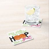 Als een meisje kartonnen onderzetters (Insitu)