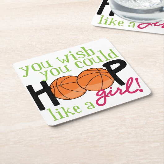 Als een meisje kartonnen onderzetters (Schuin)