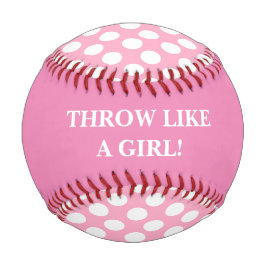 Als een meisje roze honkbal