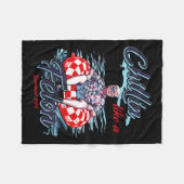 Als een misdadige retro zomer roze grappige Trump  Fleece Deken (Voorkant (Horizontaal))