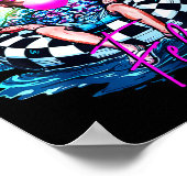 Als een misdadige retro zomer roze grappige Trump  Poster (Hoek)