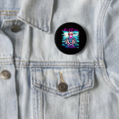 Als een misdadige retro zomer roze grappige Trump  Ronde Button 5,7 Cm (In situ)