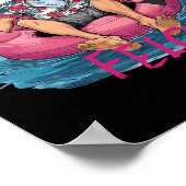 Als een misdadige Trump voor President Summer 2024 Poster (Hoek)