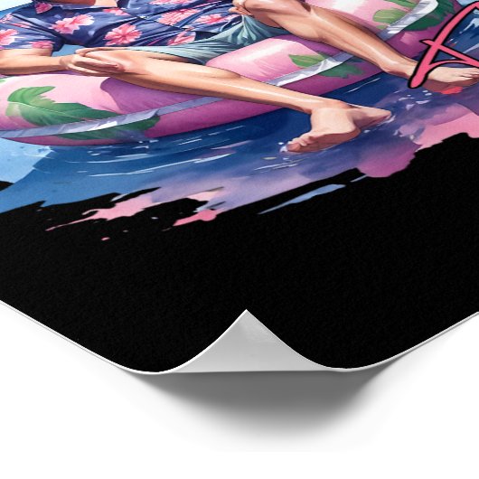 Als een misdadige Trump voor President Summer 2024 Poster (Hoek)