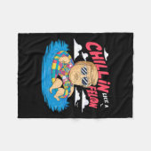 Als een misdadiger Donald Trump in een strandverki Fleece Deken (Voorkant (Horizontaal))