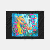 Als een misdadiger grappige Trump zomer 2024 4 Fleece Deken (Voorkant (Horizontaal))