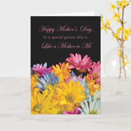 Als een Moeder aan me, de Madeliefjes van Gerbera Kaart (Gele Bloem)