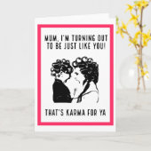 Als een moeder als een dochter, een verjaardagsfee kaart (Gele Bloem)