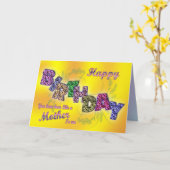 Als een moeder voor mij Verjaardagskaart met bloem Kaart (Gele Bloem)