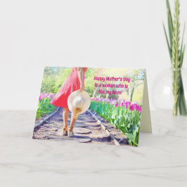 ALS EEN MOEDERDAG-KAART BEDANKKAART