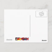 Als een mot voor een flame sprookjeskunst, briefkaart (Achterkant)