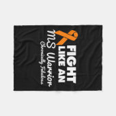 Als een MS Warrior Fleece Deken (Voorkant (Horizontaal))