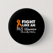 Als een MS Warrior Ronde Button 5,7 Cm (Voorkant)