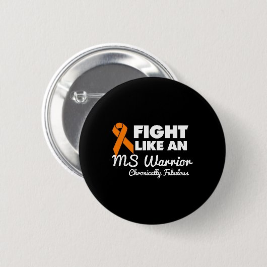 Als een MS Warrior Ronde Button 5,7 Cm (Voorkant /achterkant)